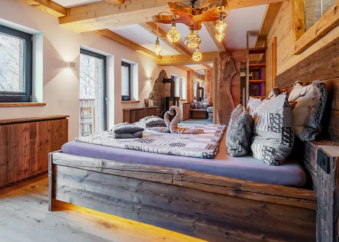 Bergromantik Harmonie Mit Sauna, Whirlpool Und Bergblick Marktschellenberg