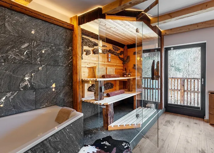 Bergromantik Harmonie Mit Sauna, Whirlpool Und Bergblick Daire